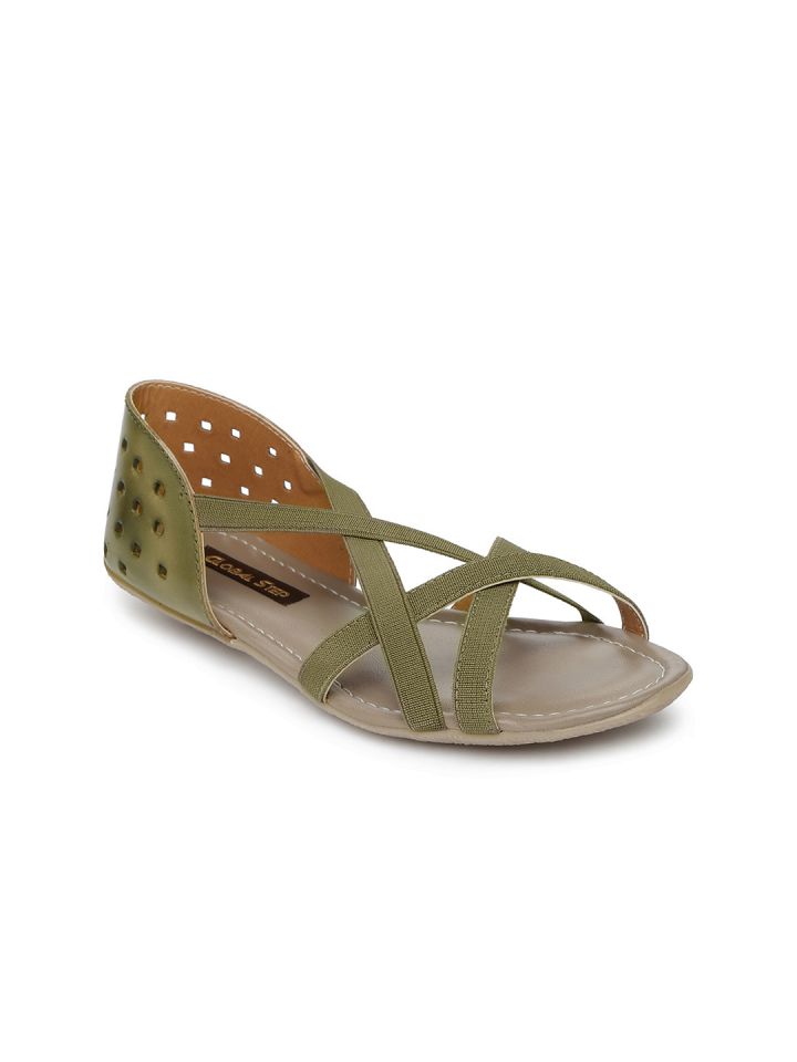 Olive discount green flats