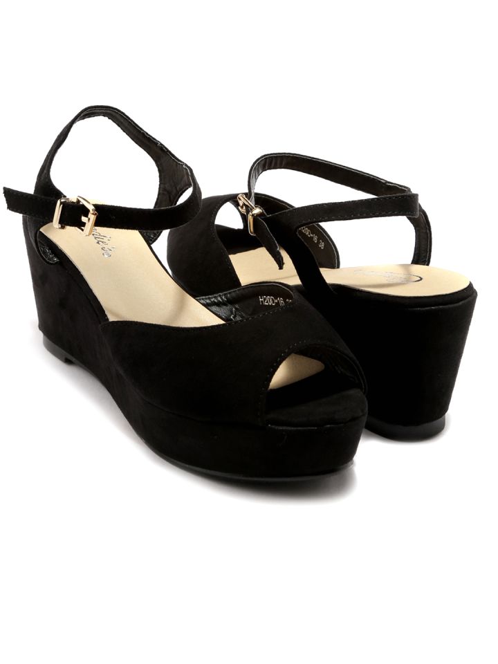 Candie s New York Women Black Wedges