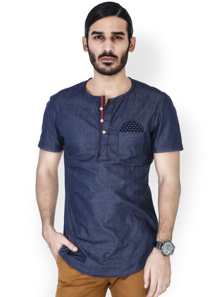 Mr hot sale button kurta