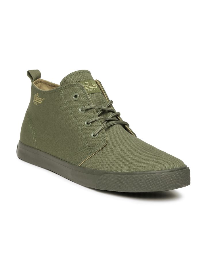Roadster Men Olive Green Casual Shoes 