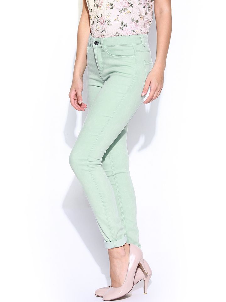 light green jeans womens