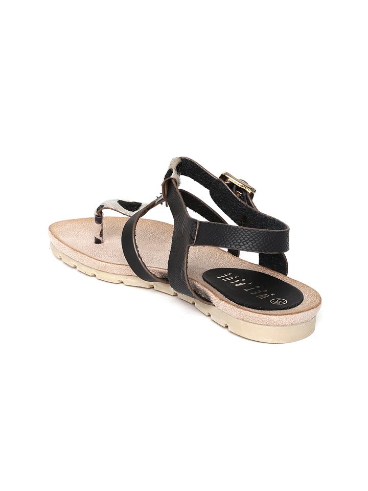 Wet Blue Women Black Beige Sandals