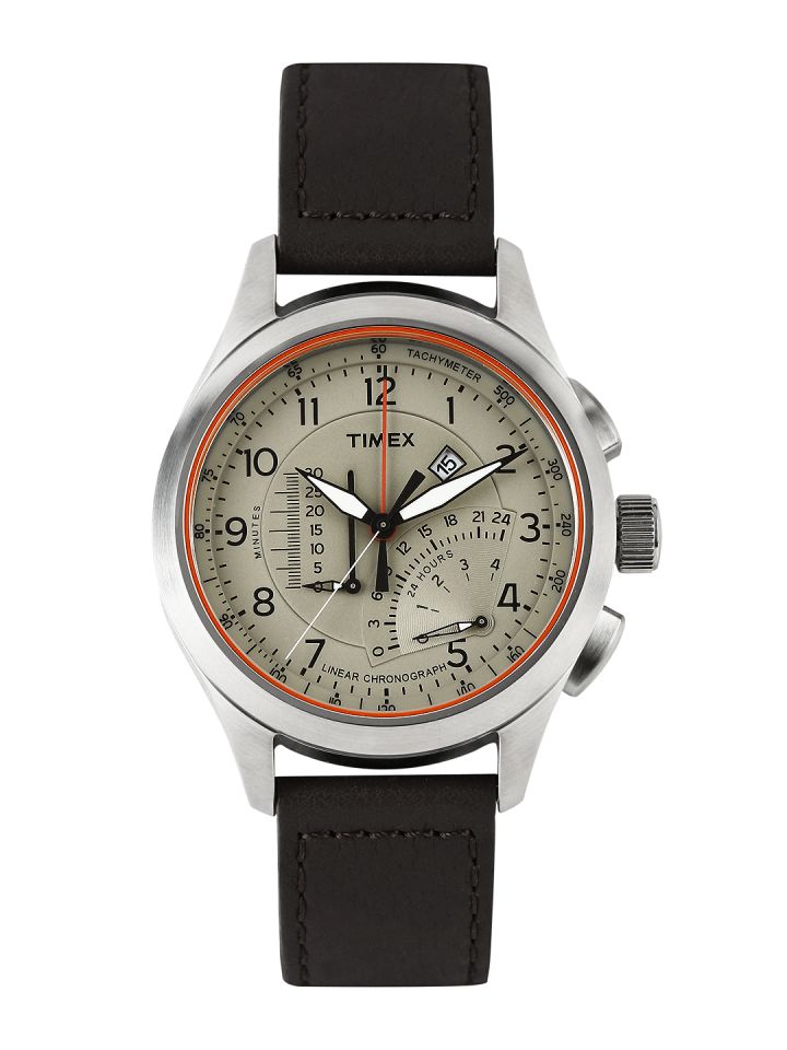 Buy Timex Intelligent Quartz Men Beige Dial Chronograph Watch