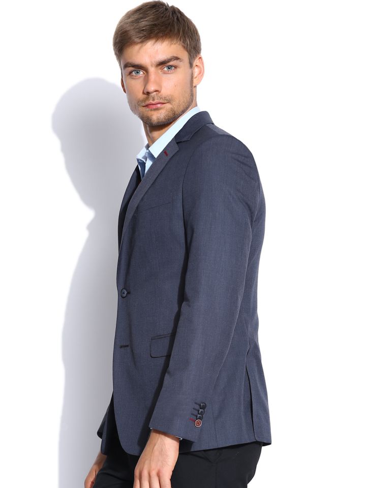 Buy Van Heusen Men Dark Blue Blazer Blazers for Men 766681 Myntra