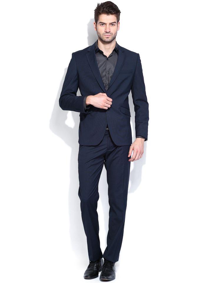 Van heusen shop navy blue suit