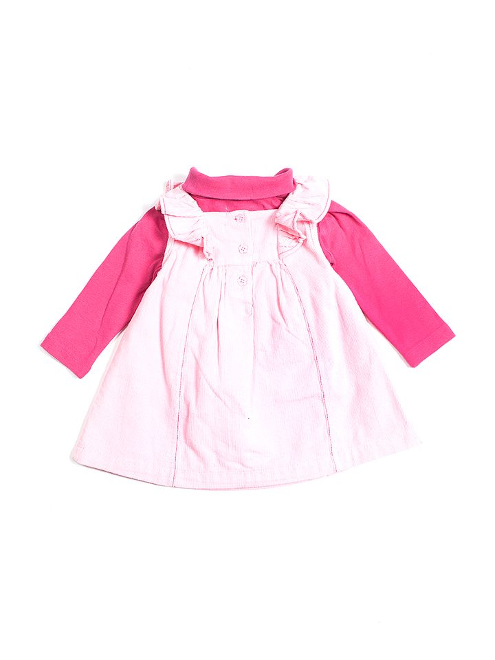 girls pink jumper dress