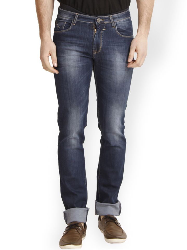 Buy Cantabil Men Blue Slim Fit Jeans 