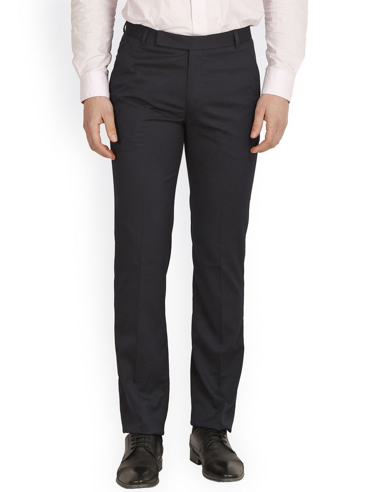 Buy Cantabil Men Navy Slim Fit Formal 