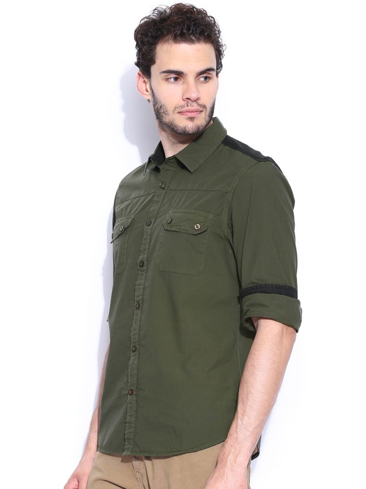 GUESS Olive Green Laguna Casual Shirt