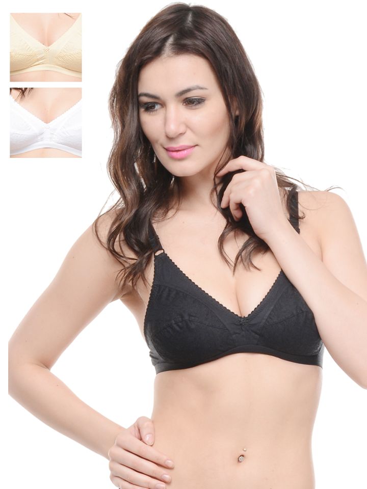 Buy BODYCARE Pack of 2 Perfect Coverage Bra in Royal Blue-Coral