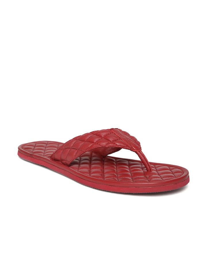 Red quilted sale sandals