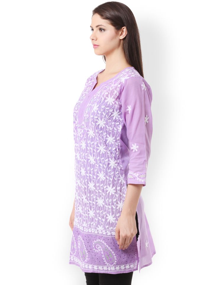 Myntra discount chikankari kurtas