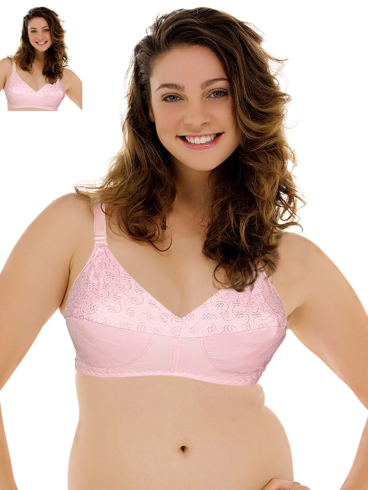 Buy Rajnie Pack Of 2 Pink Full Coverage Bras RJ 635 - Bra for Women 852567