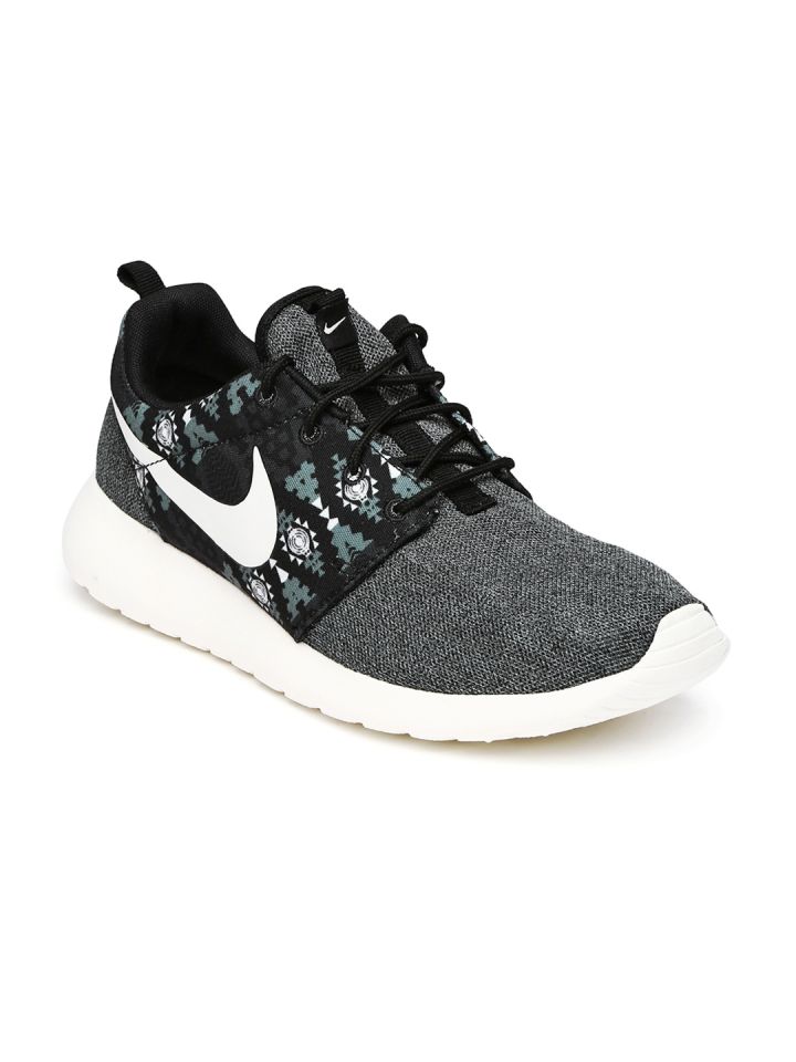Mens black nike roshe shoes online