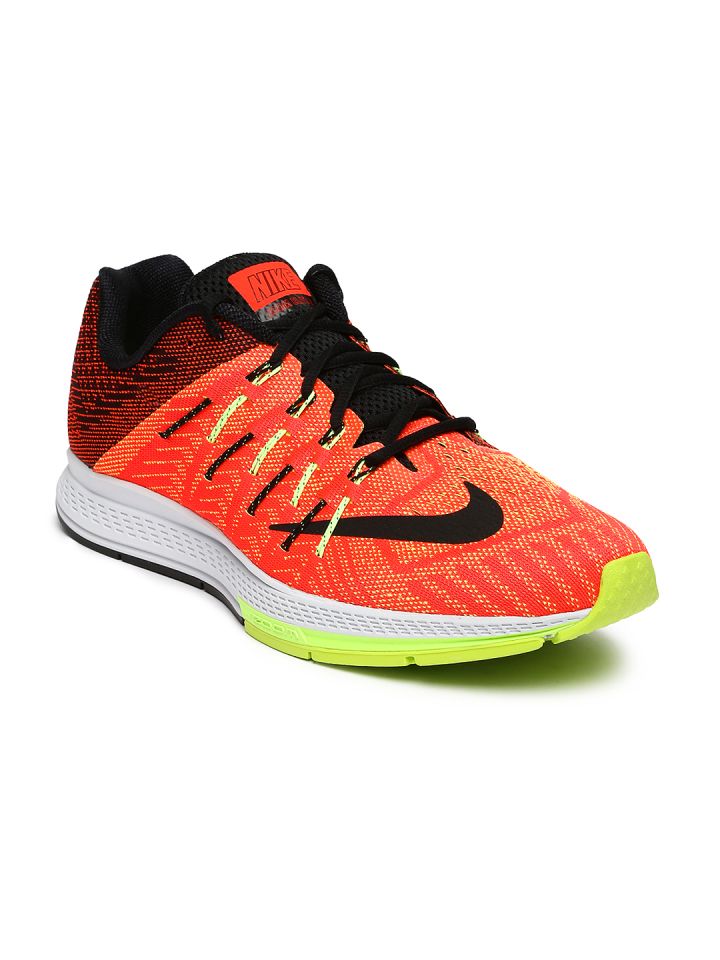 Nike Men Orange Maroon Air Zoom Elite 8 Running Shoes
