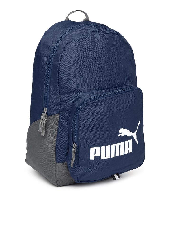 Puma unisex blue & grey phase backpack Clearance