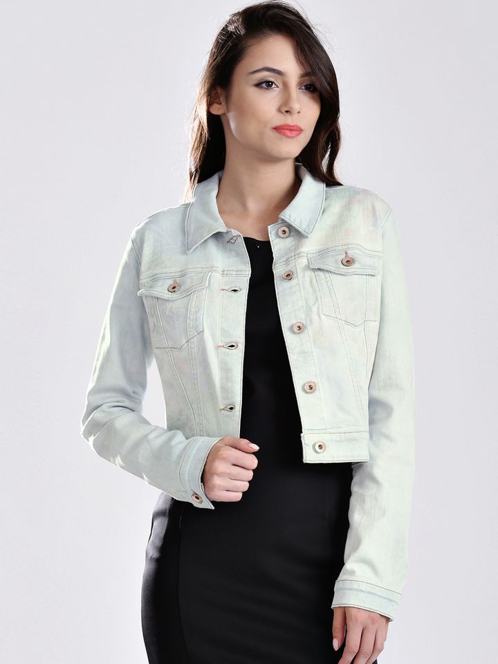 myntra denim jacket women