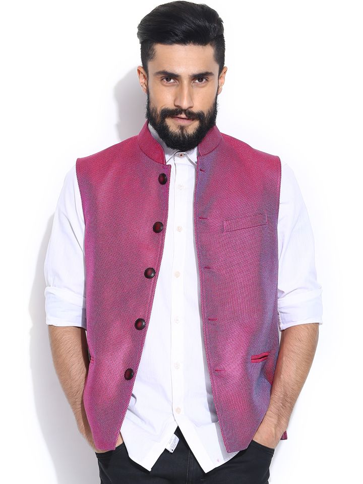 Jade blue nehru jacket cheap