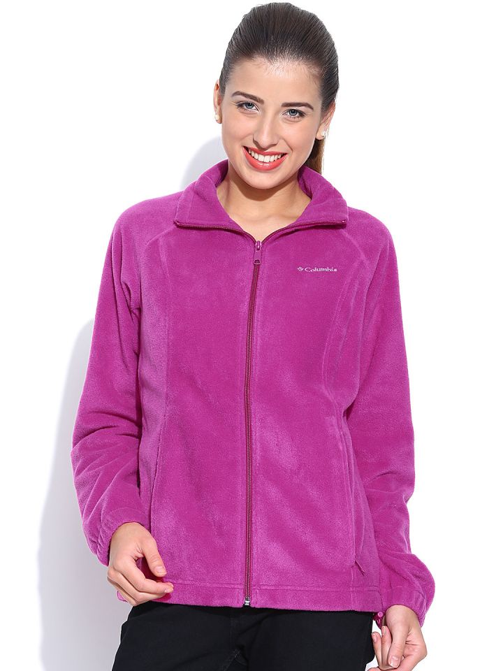 Columbia pink fleece jacket store