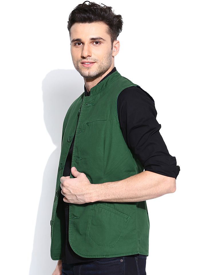 United colors of online benetton nehru jacket