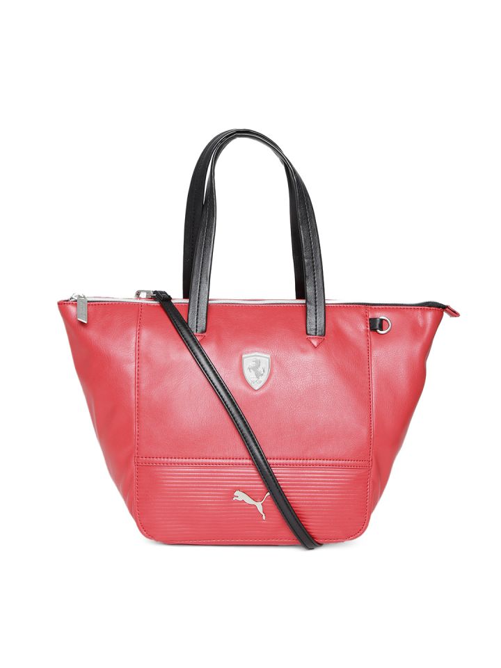 PUMA Red Ferrari LS Handbag with Sling Strap