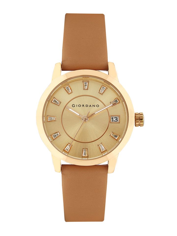 Giordano leather watch hotsell