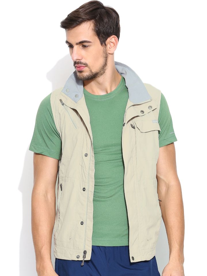 Mens sleeveless hotsell safari jacket