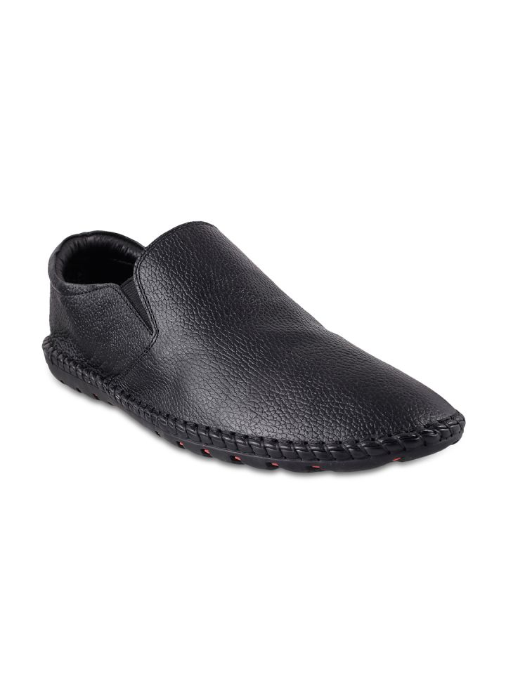 mochi black leather shoes