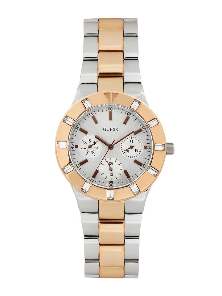 GUESS Women Silver Toned Dial Watch W14551L1