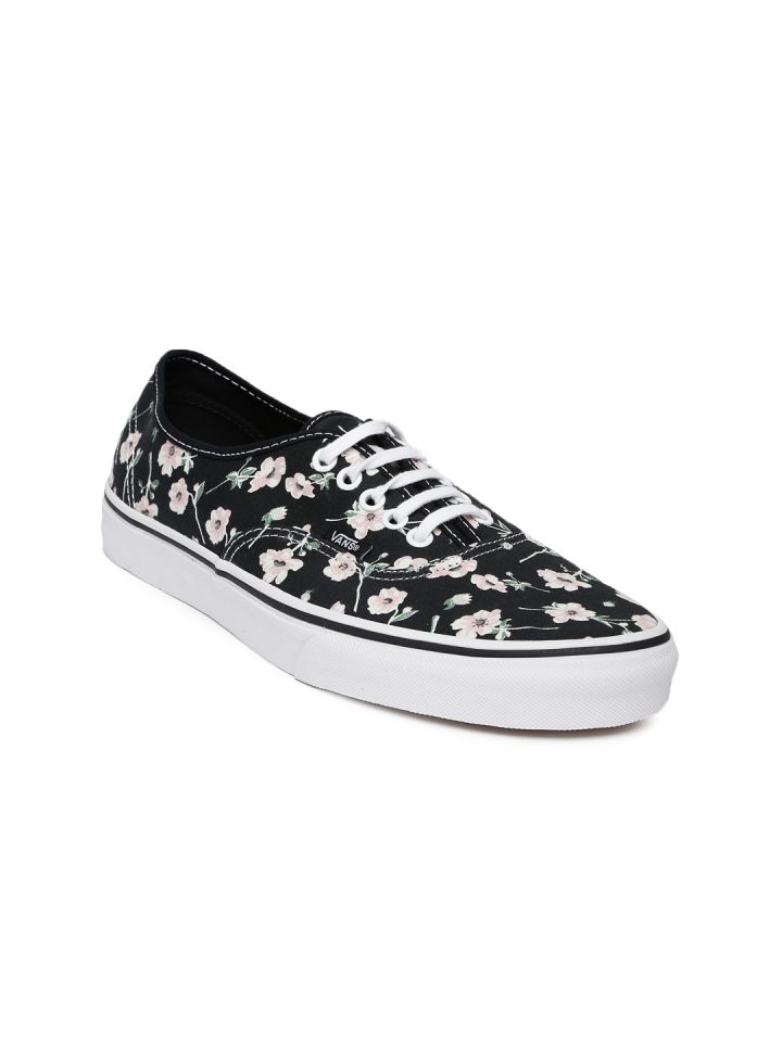 Flower print hot sale vans shoes