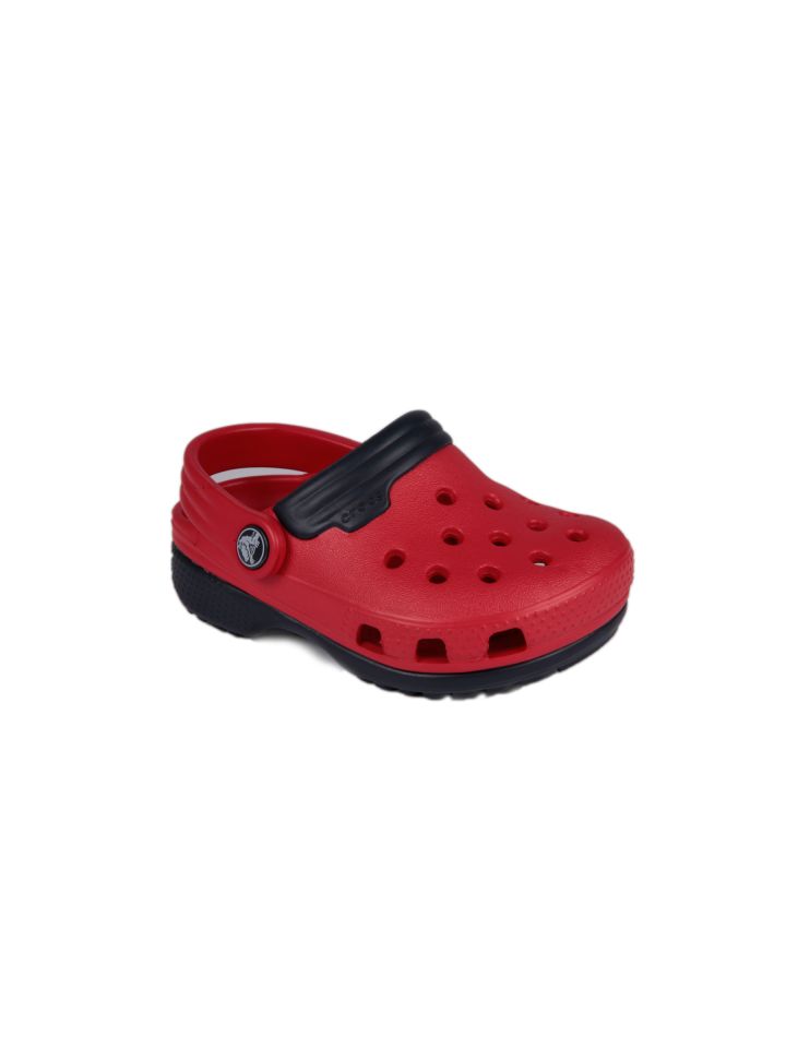 kids red crocs