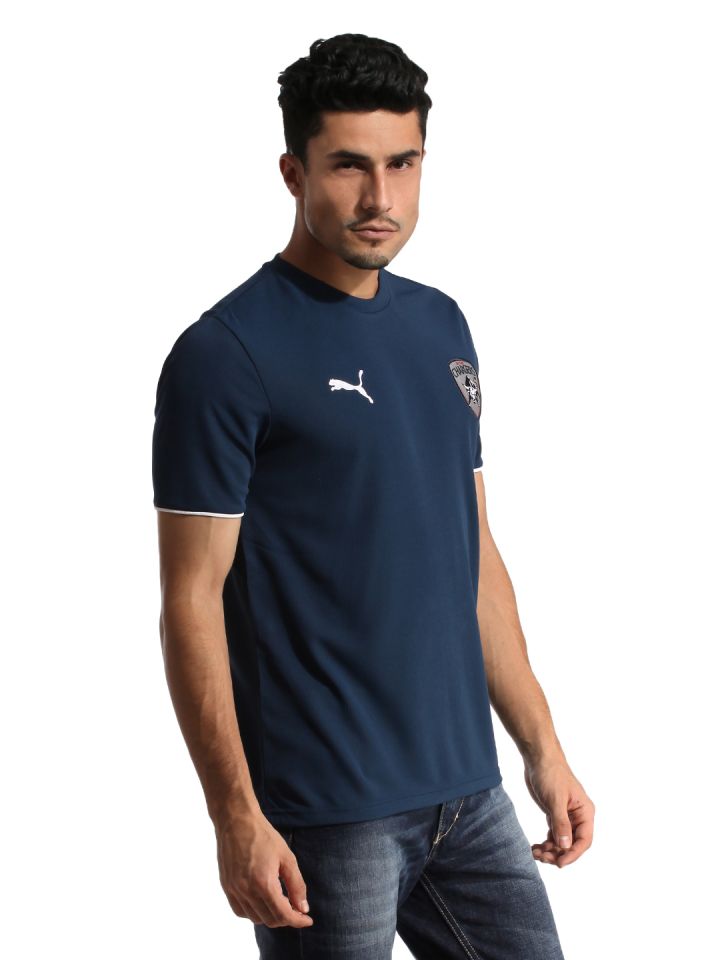 Buy Puma Deccan Chargers Men Navy Blue Lookalike Jersey - Tshirts