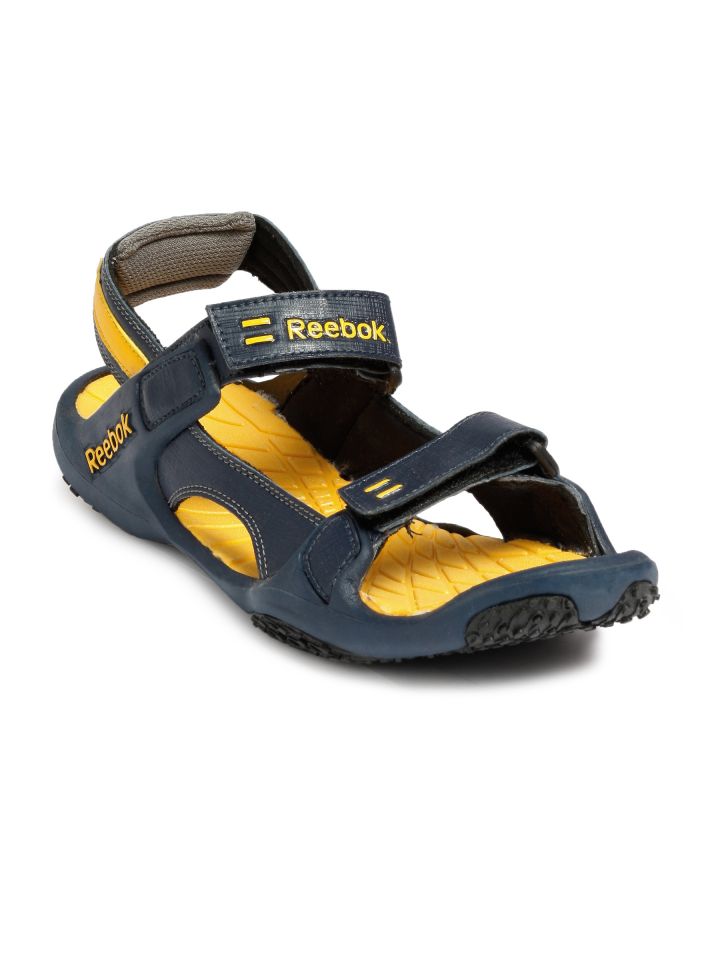 reebok sandals yellow