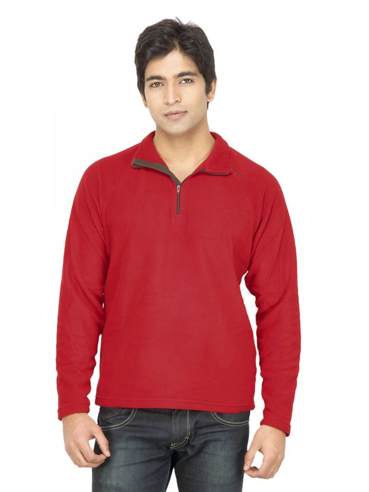 Buy Quechua By Decathlon Men Fleece Red 