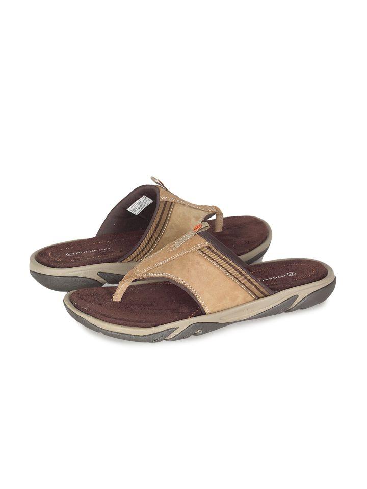 Buy Rockport Men s Jelba Brown Flip Flop Sandals for Men 5104