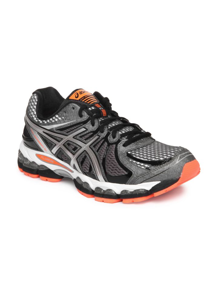 Asics Men Black Grey Gel Nimbus 15 Sports Shoes