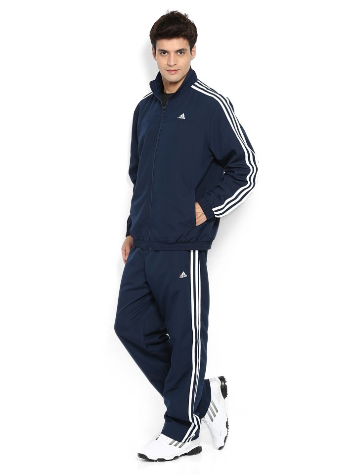 navy blue adidas suit