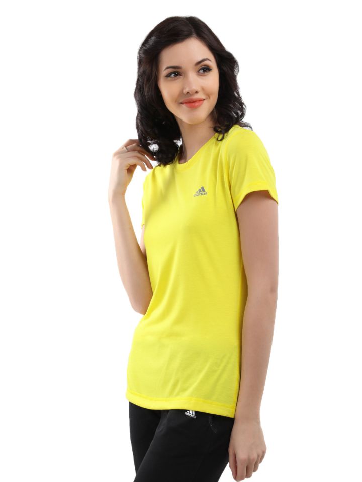 Adidas yellow outlet shirt womens
