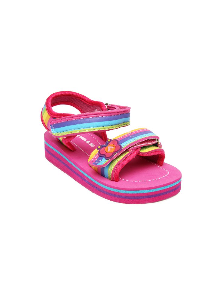 Airwalk Girls Pink Yellow Sports Sandals