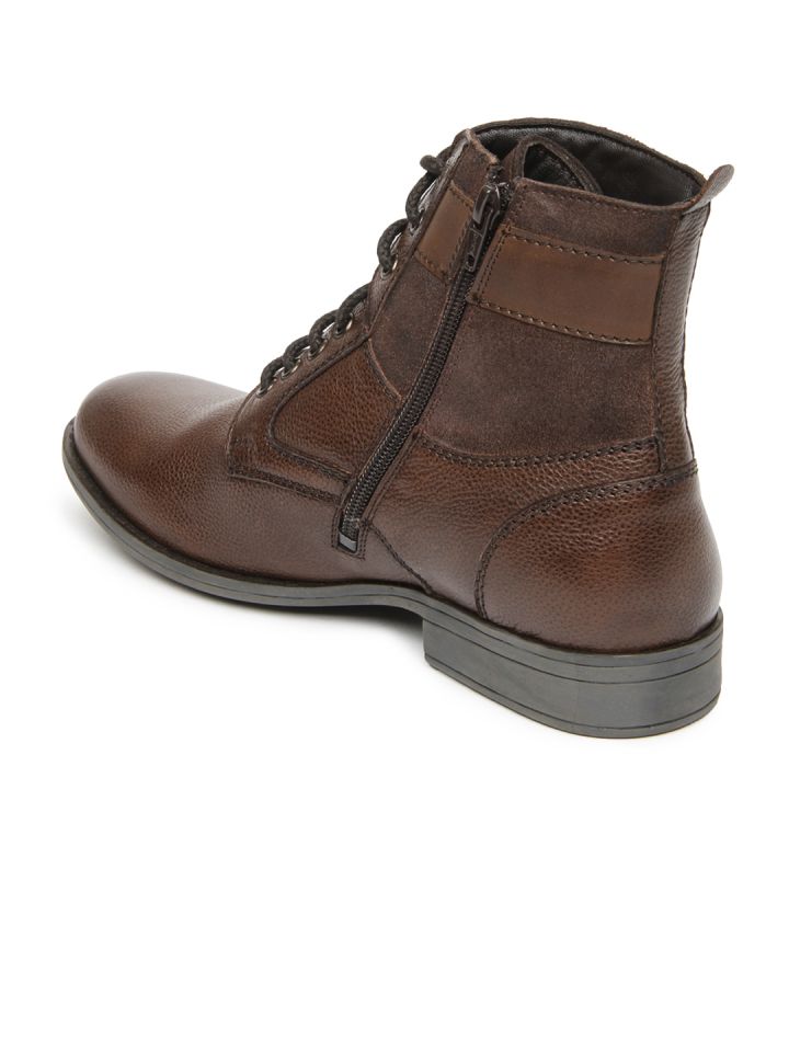 Buy Alberto Torresi Men Brown Leather Boots Boots for Men 397303