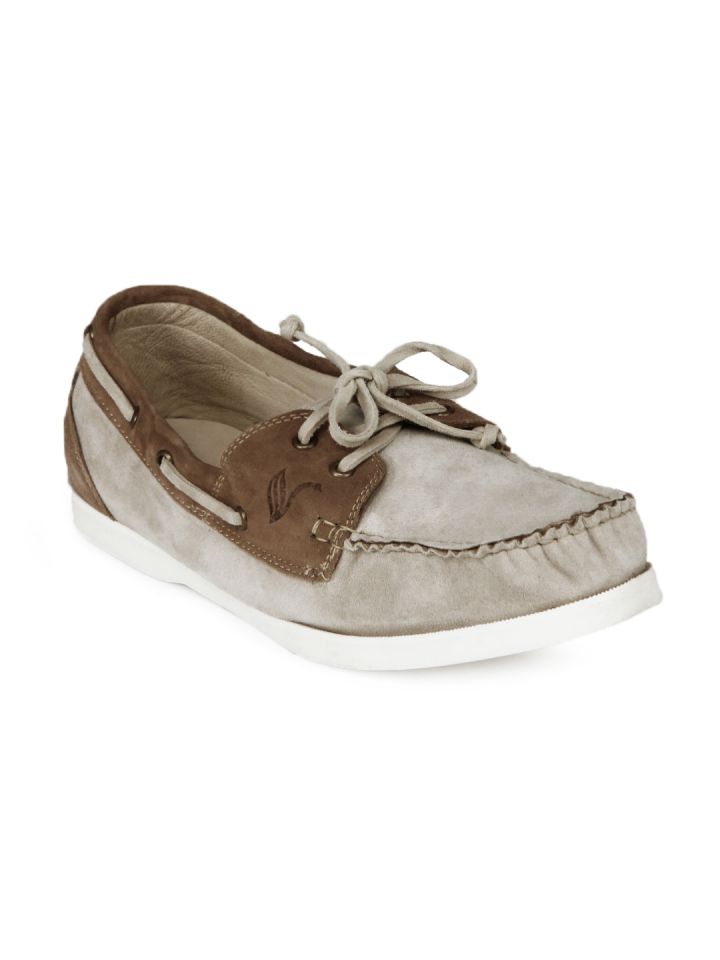 Buy American Swan Men Beige Brown Dallas Deck Shoes Casual