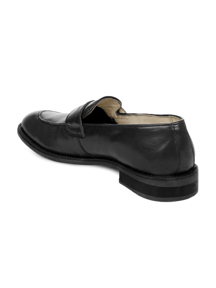 Buy American Swan Men Black Montana Slip On Shoes Formal Shoes