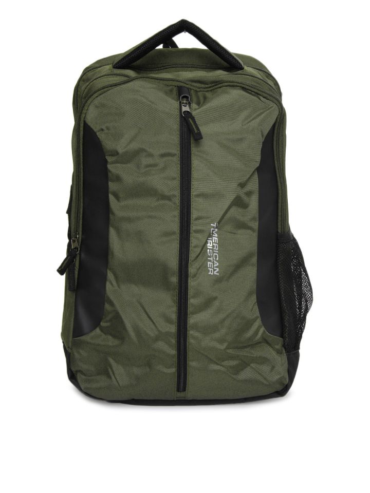 american tourister olive green backpack