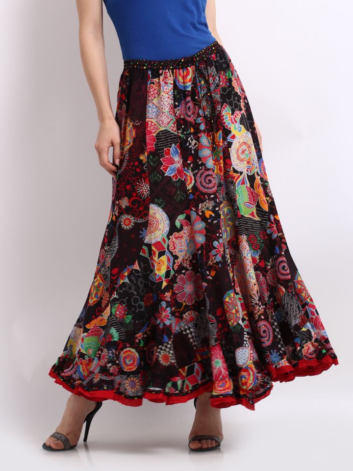 Myntra long skirt sale