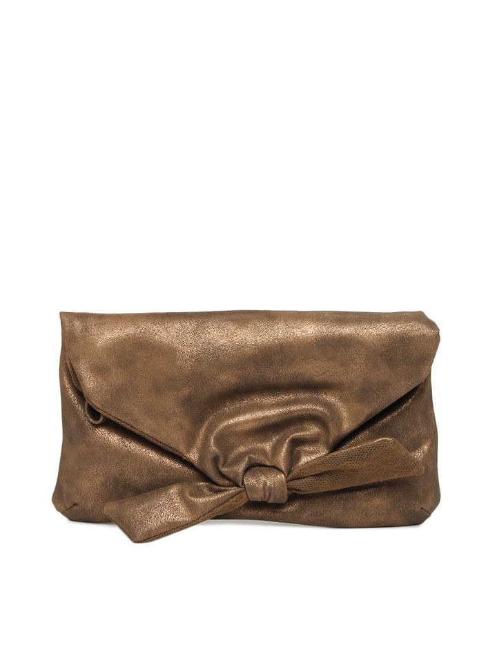 Baggit Bronze Toned Clutch