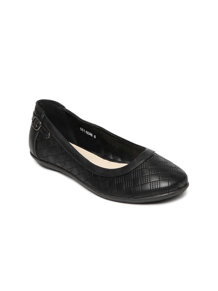 Buy Bata Women Black Flat Shoes - Flats 