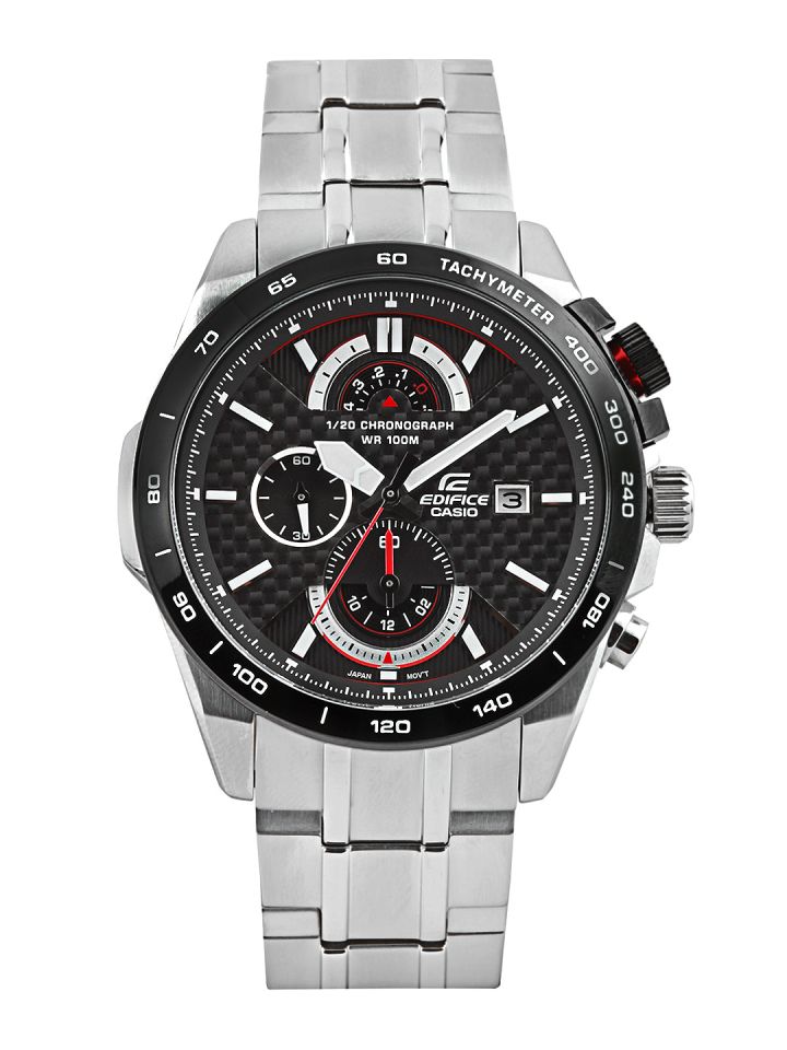 Casio Edifice Men Silver Analogue Watch EX069 EFR 520SP 1AVDF