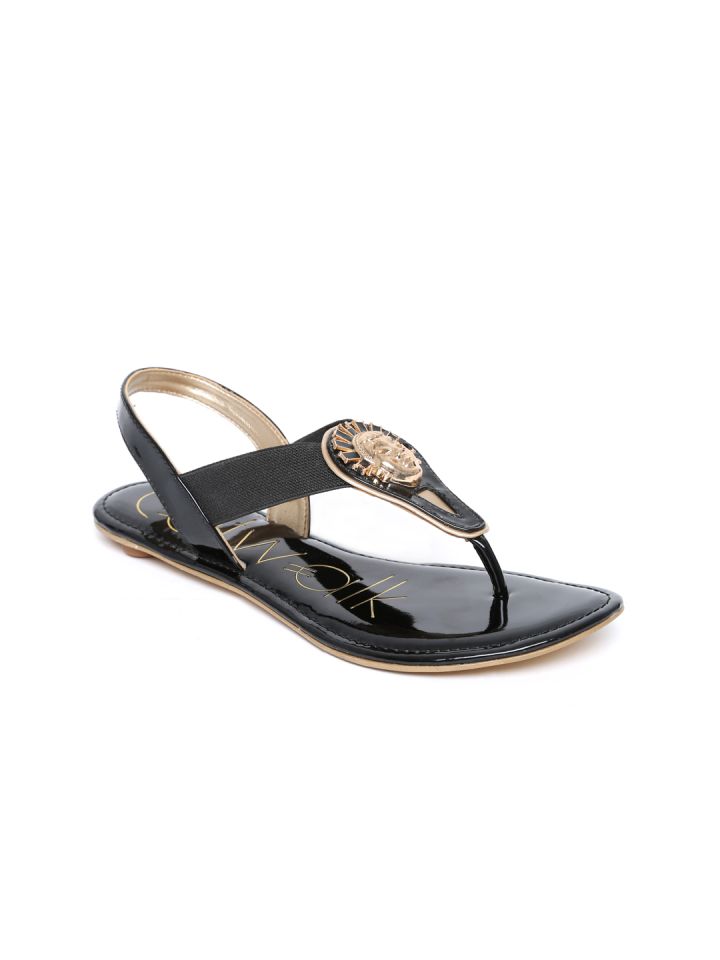 Buy Catwalk Women Black Sandals Flats for Women 471715 Myntra