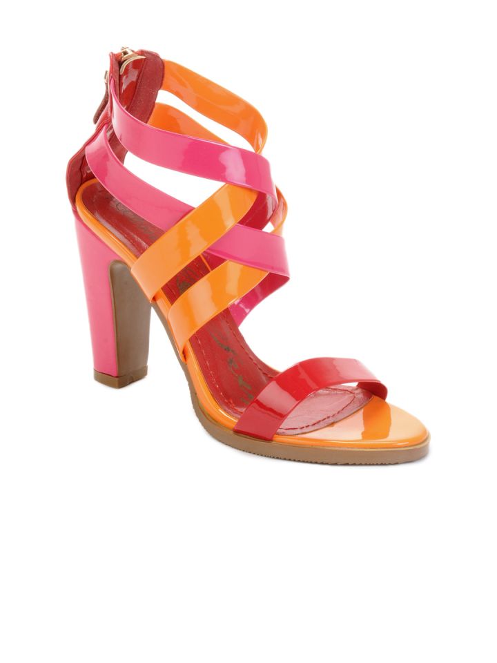 Buy Catwalk Women Pink \u0026 Orange Heels 