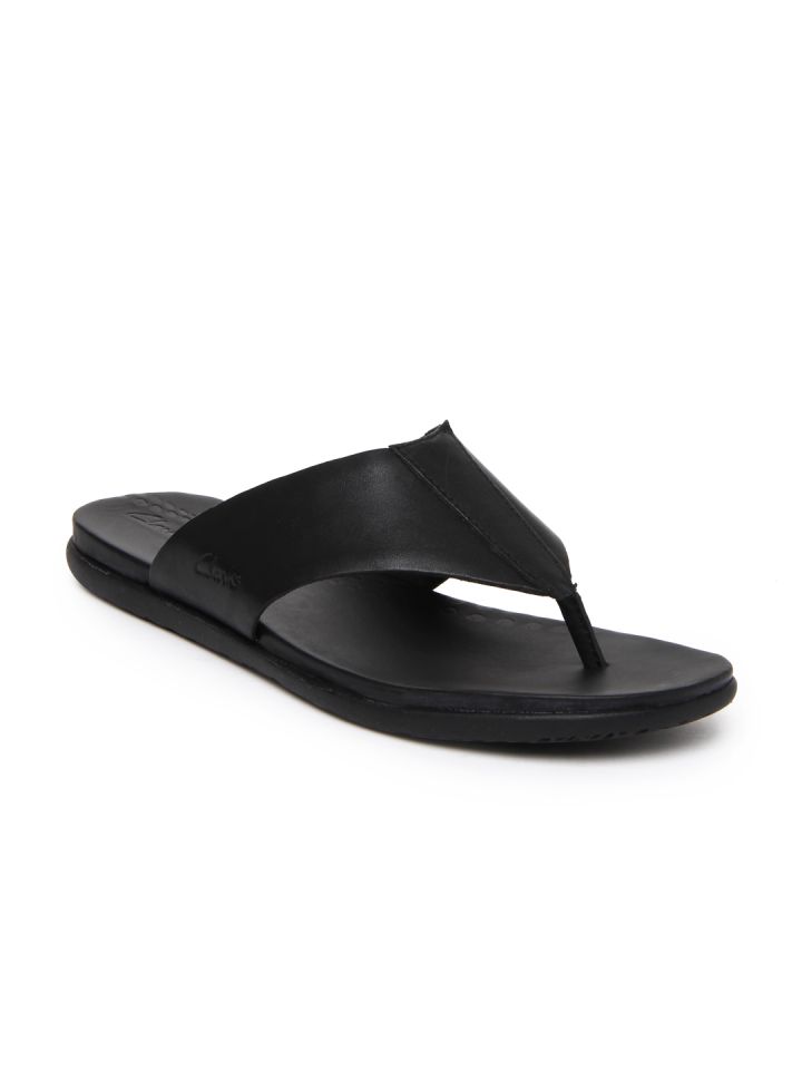 Buy Clarks Men Black Valor Beach Leather Sandals Sandals for Men